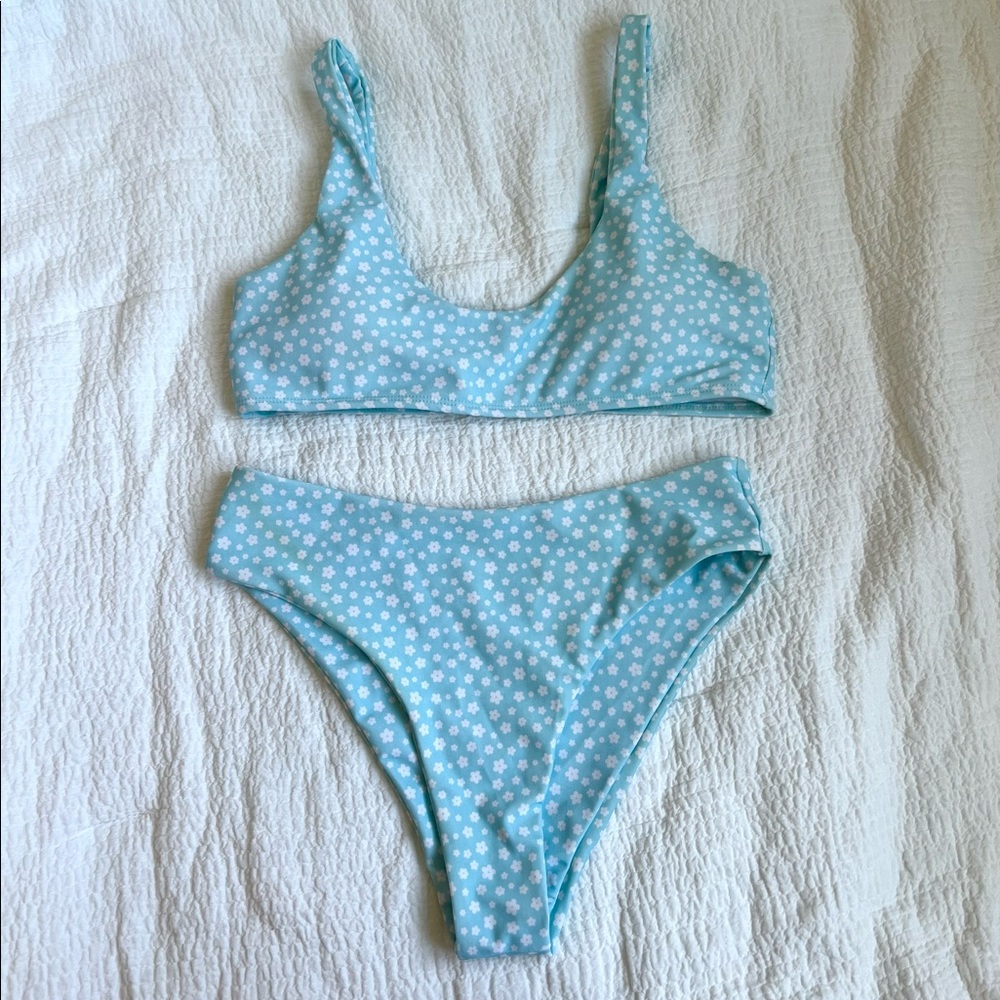 Blue Flower Bikini